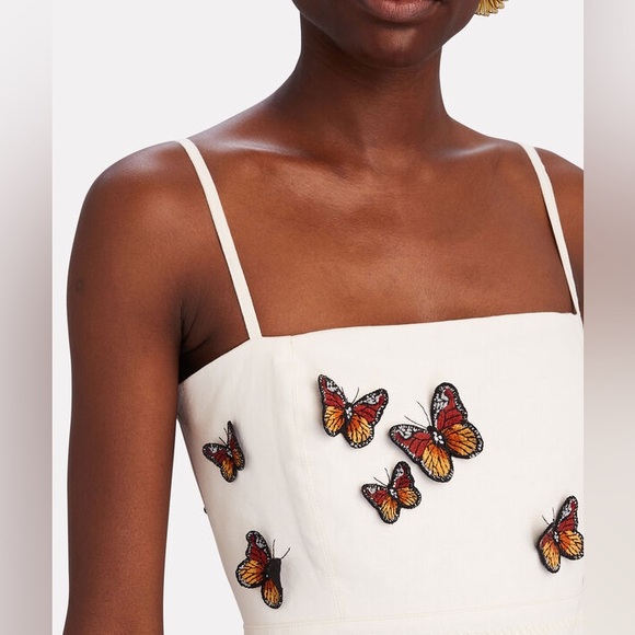 AGUA BY AGUA BENDITA
Lima Appliquéd Tiered Linen Maxi Dress - Picture 4 of 7